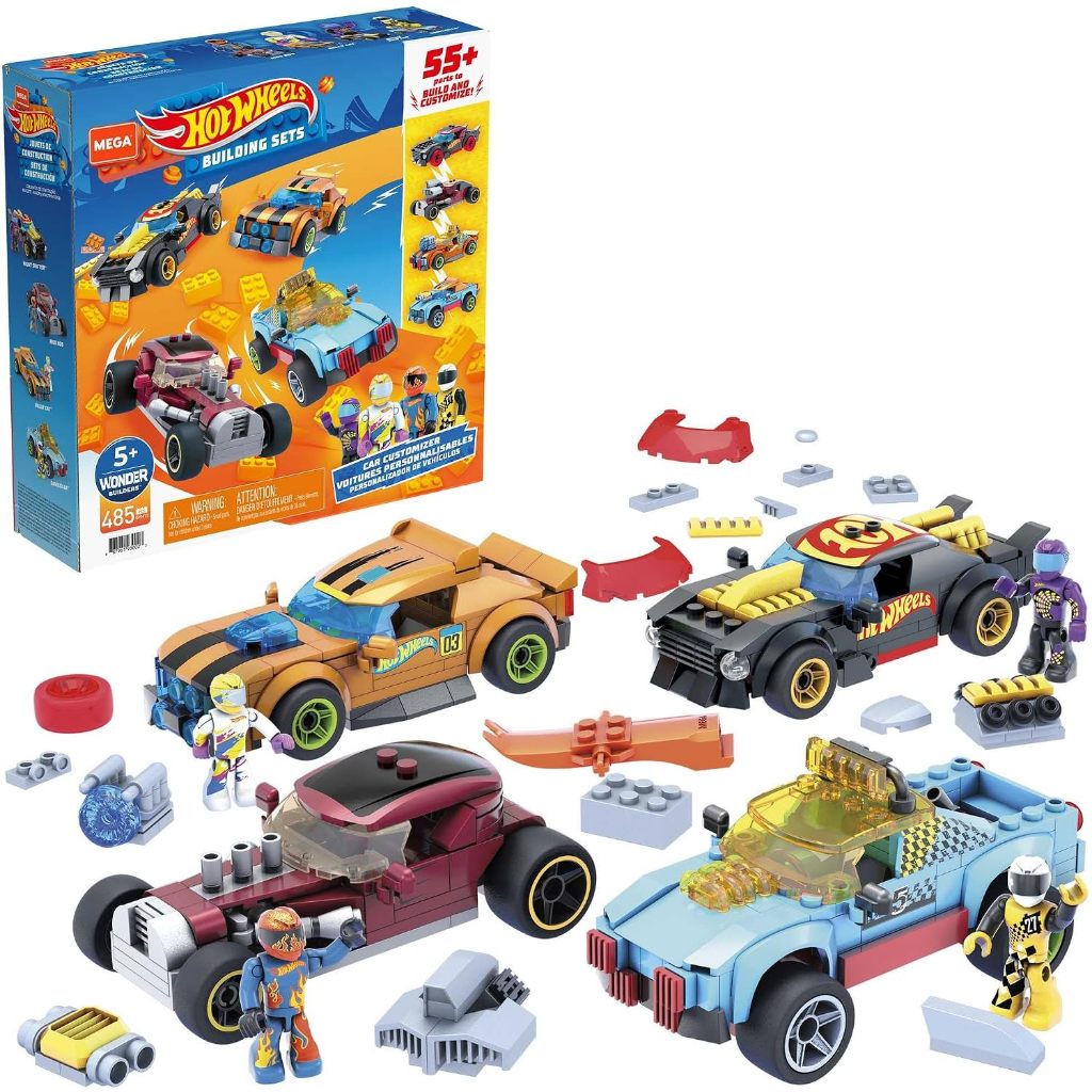 Hot Wheels Racing Car Toy Set, Building Set with 485 Pieces , for Children from 5 Years