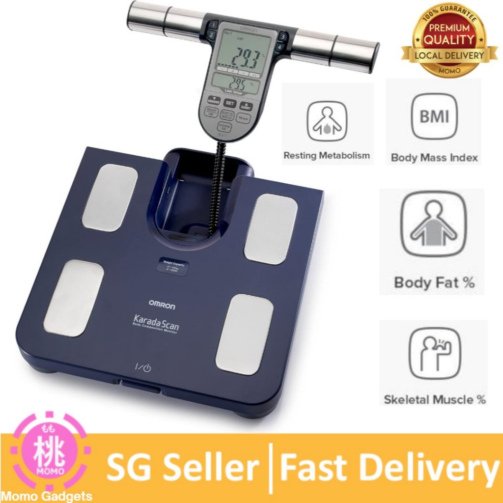 OMRON scale weight Full Body Composition Monitor with Scale - 8-Sensor technology using both hands and feet