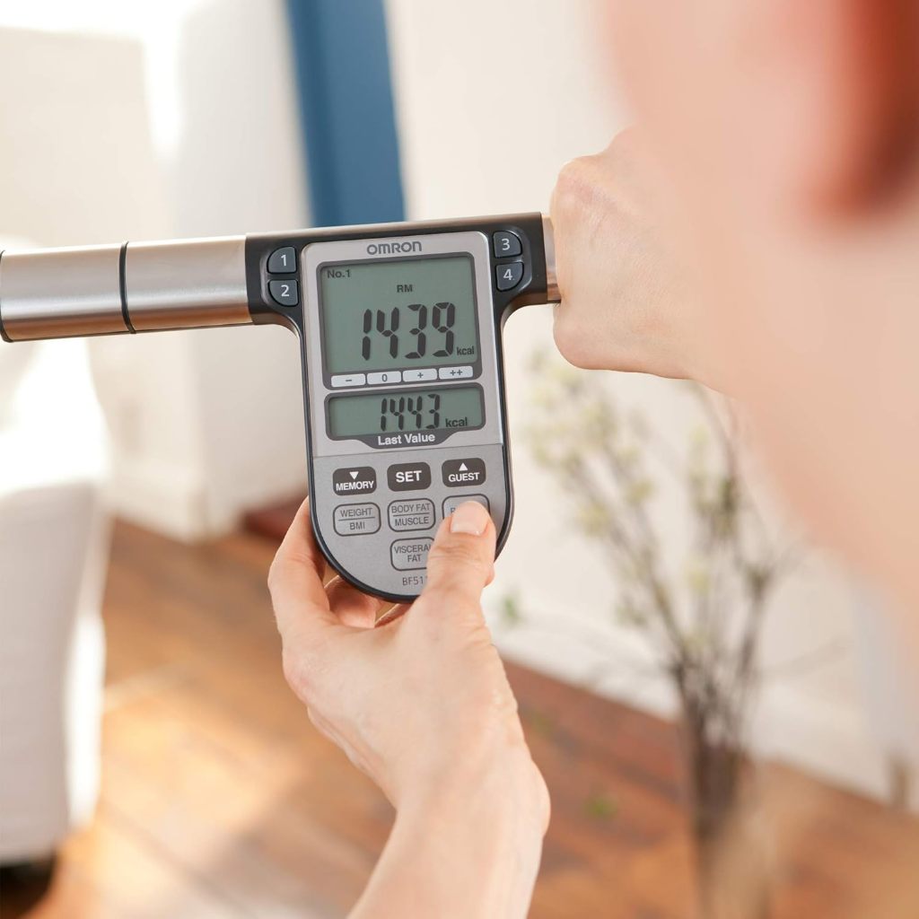 OMRON scale weight Full Body Composition Monitor with Scale - 8-Sensor technology using both hands and feet