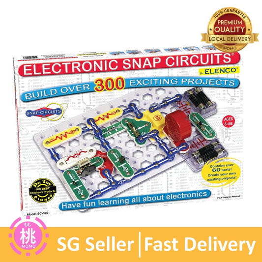 Snap Circuits Classic SC-100 / SC-300 / SC-500 / SC-750 Electronics Exploration Kit / Full Color Project Manual - Momo Gadgets