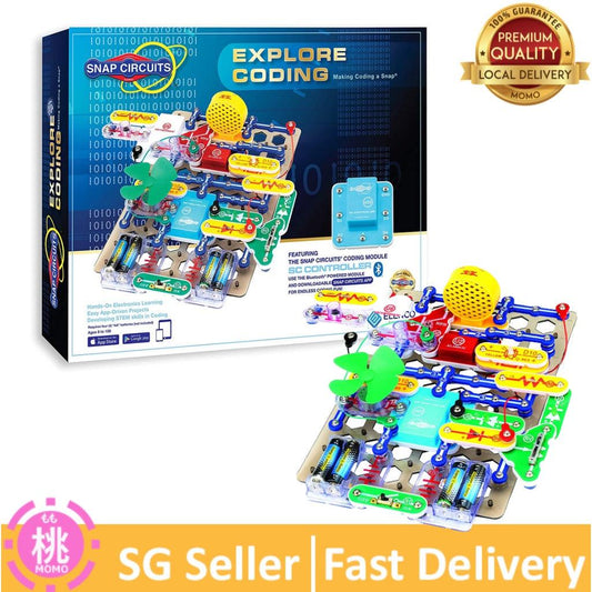 Snap Circuits Explore Coding, STEM Building Toy for Ages 8 + - Momo Gadgets