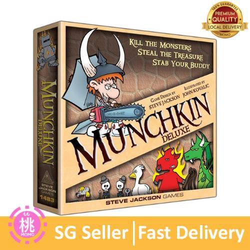 Steve Jackson Games SJG1483 Munchkin Deluxe Card Game - Momo Gadgets