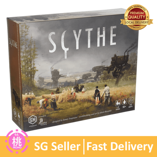 Stonemaier Games Scythe Board Game (Base/Expansion) - An Engine-Building, Area Control for 1-5 Players, Ages 14+, Gray - Momo Gadgets