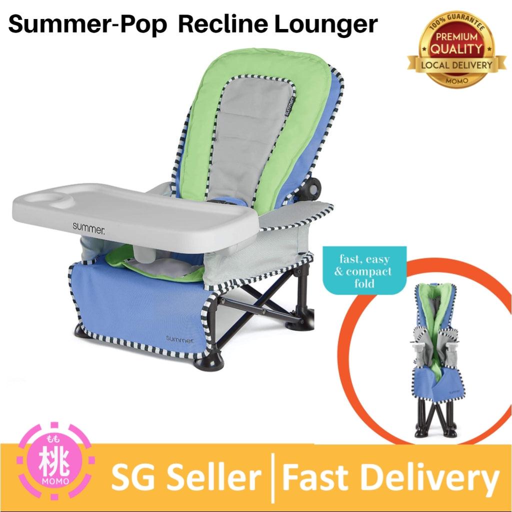 Summer infant Pop ‘n Sit SE Recline Lounger – Baby Lounger for Indoor/Outdoor Use, Grows with Baby - Momo Gadgets