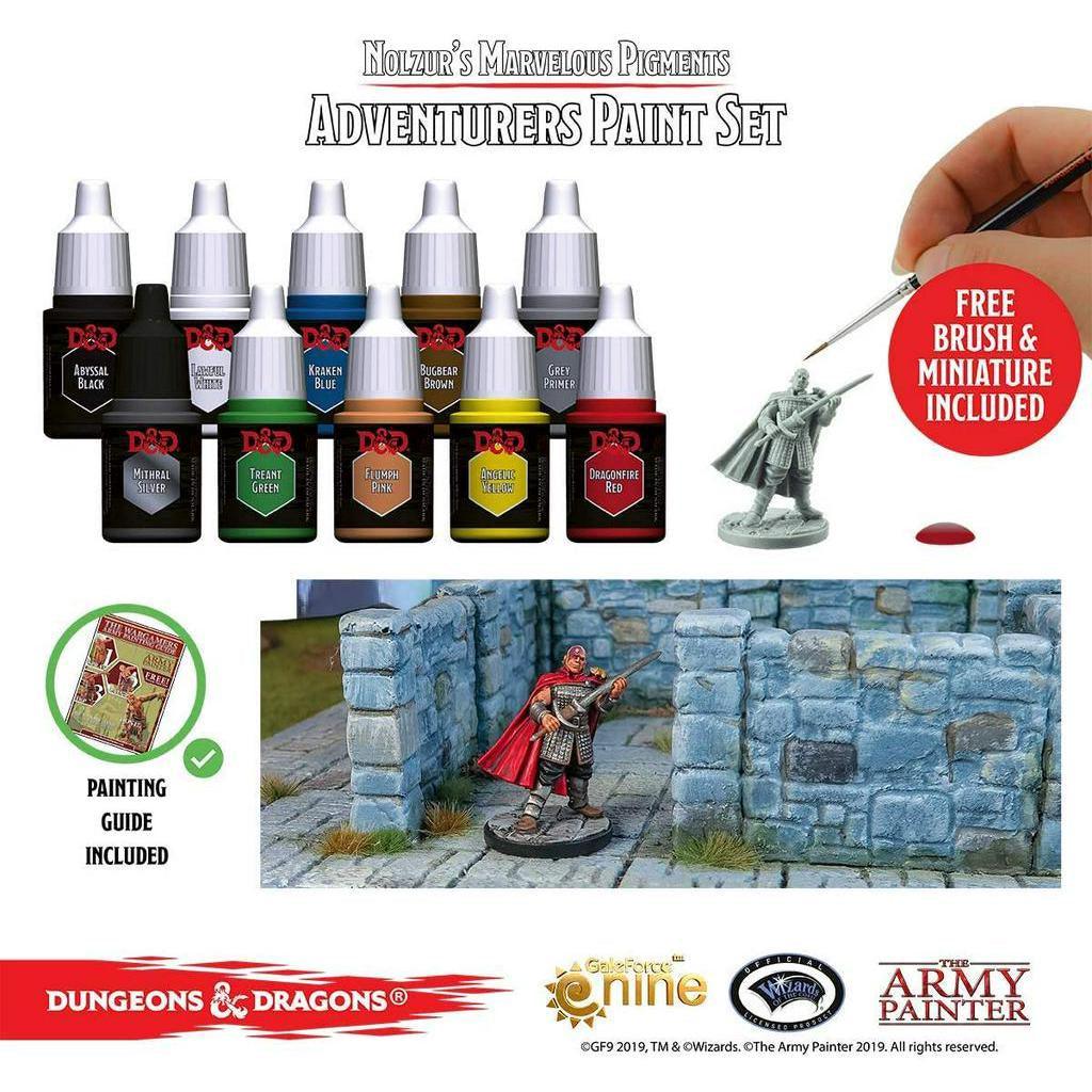 The Army Painter Dungeons and Dragons Official Paint Line Adventurer's / UnderDark Paint Set - Momo Gadgets