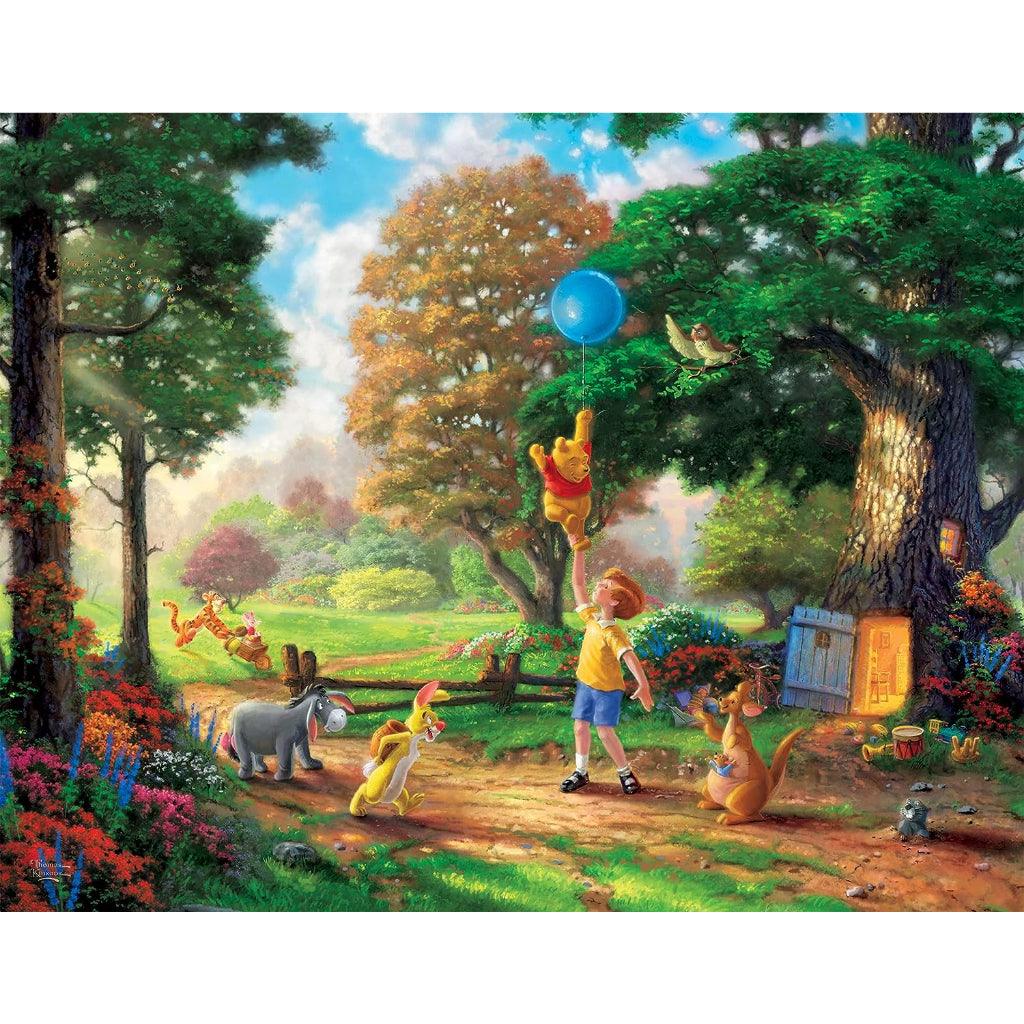 THOMAS KINKADE FANTASIA LADY & THE TRAMP WINNIE THE POOH TANGLED DISNEY DREAMS COLLECTION 4 IN 1 JIGSAW PUZZLE SET 500PC - Momo Gadgets