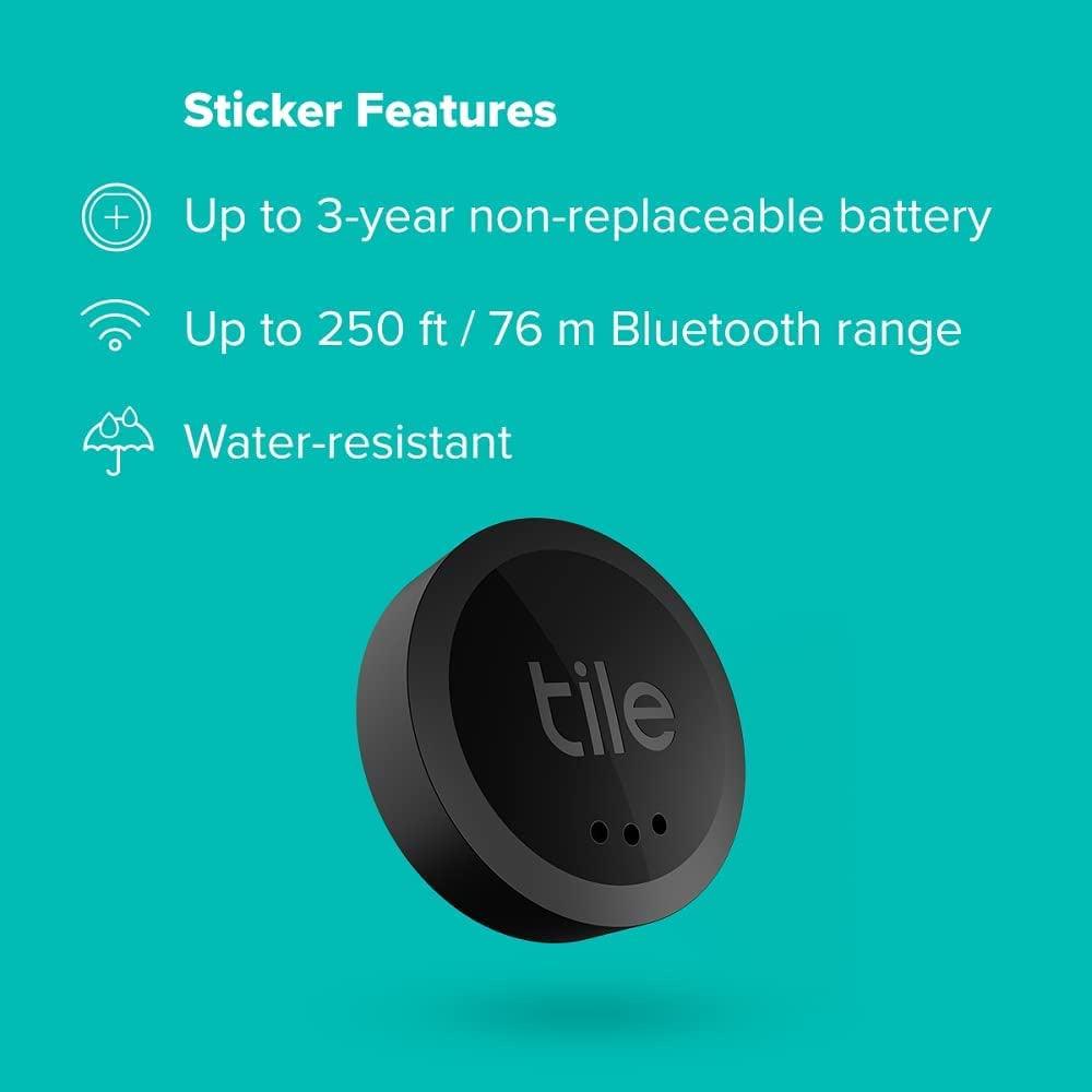 Tile Sticker 2022 Bluetooth Tracker, Keys Finder and Item Locator, Water-Resistant. Phone Finder - Momo Gadgets