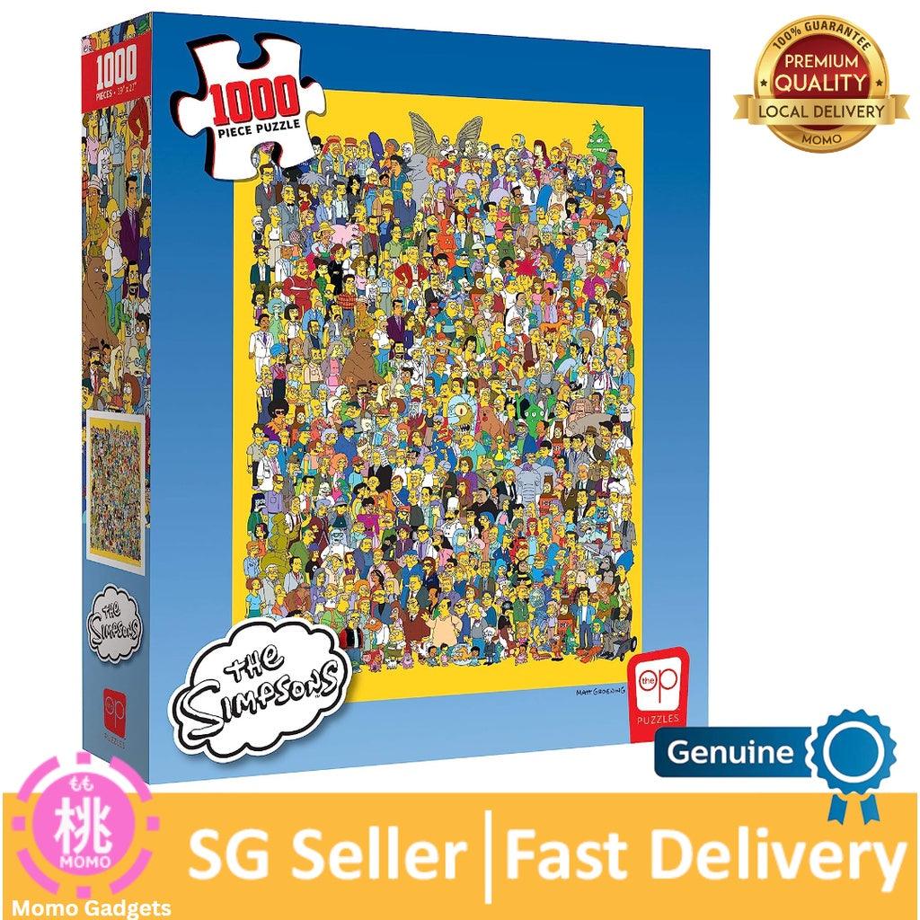 USAOPOLY The Simpsons Cast of Thousands 1000 Piece Jigsaw Puzzle | Officially Licensed Simpsons Merchandise - Momo Gadgets