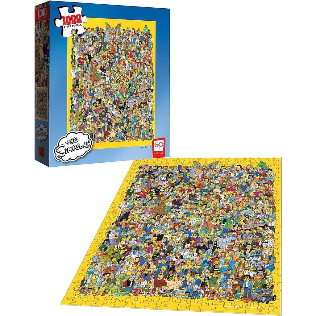 USAOPOLY The Simpsons Cast of Thousands 1000 Piece Jigsaw Puzzle | Officially Licensed Simpsons Merchandise - Momo Gadgets