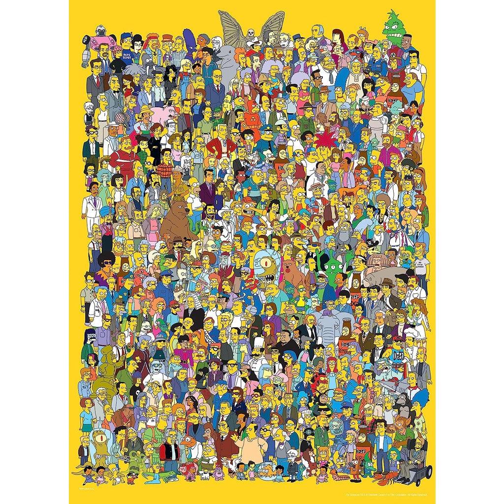 USAOPOLY The Simpsons Cast of Thousands 1000 Piece Jigsaw Puzzle | Officially Licensed Simpsons Merchandise - Momo Gadgets