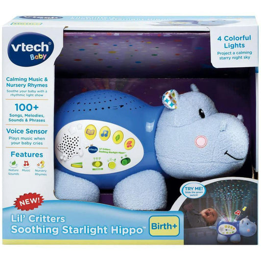 VTech Baby Lil' Critters Soothing Starlight Hippo - Momo Gadgets