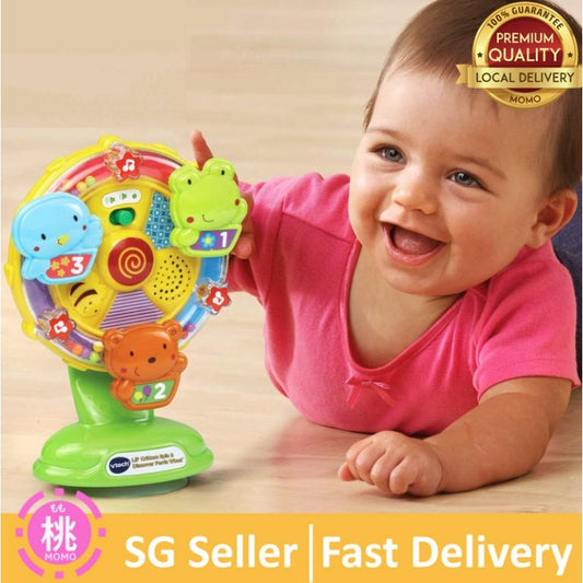 VTech Baby Little Friendlies Sing Along Spinning Wheel , Critters Spin and Discover Ferris Wheel - Momo Gadgets