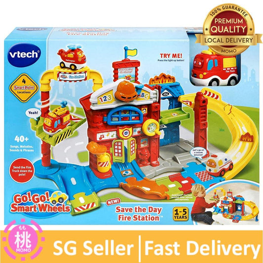 VTech Go! Go! Smart Wheels Save the Day Fire Station - Momo Gadgets