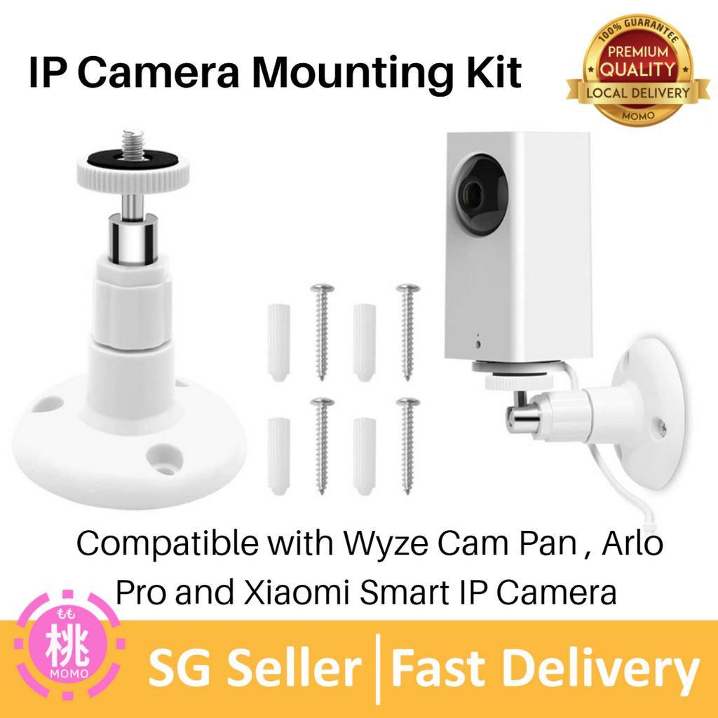 Wall Mount for Wyze Cam Pan , 360 Degree Swivel Adjustable Indoor and Outdoor Mount for Wyze Cam Pan and Other IP Camera - Momo Gadgets