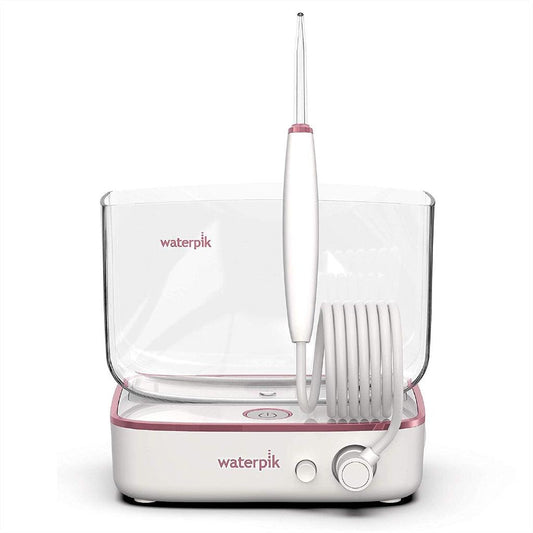 Waterpik Sidekick Portable Water Flosser for Travel & Home, White/rose Gold Dental Flosser - Momo Gadgets